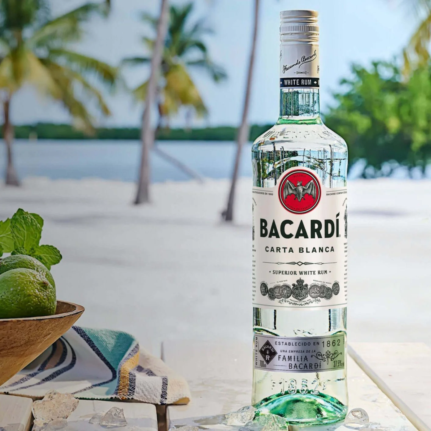 Bacardi Carta Blanca Rum 375ml - Image 2