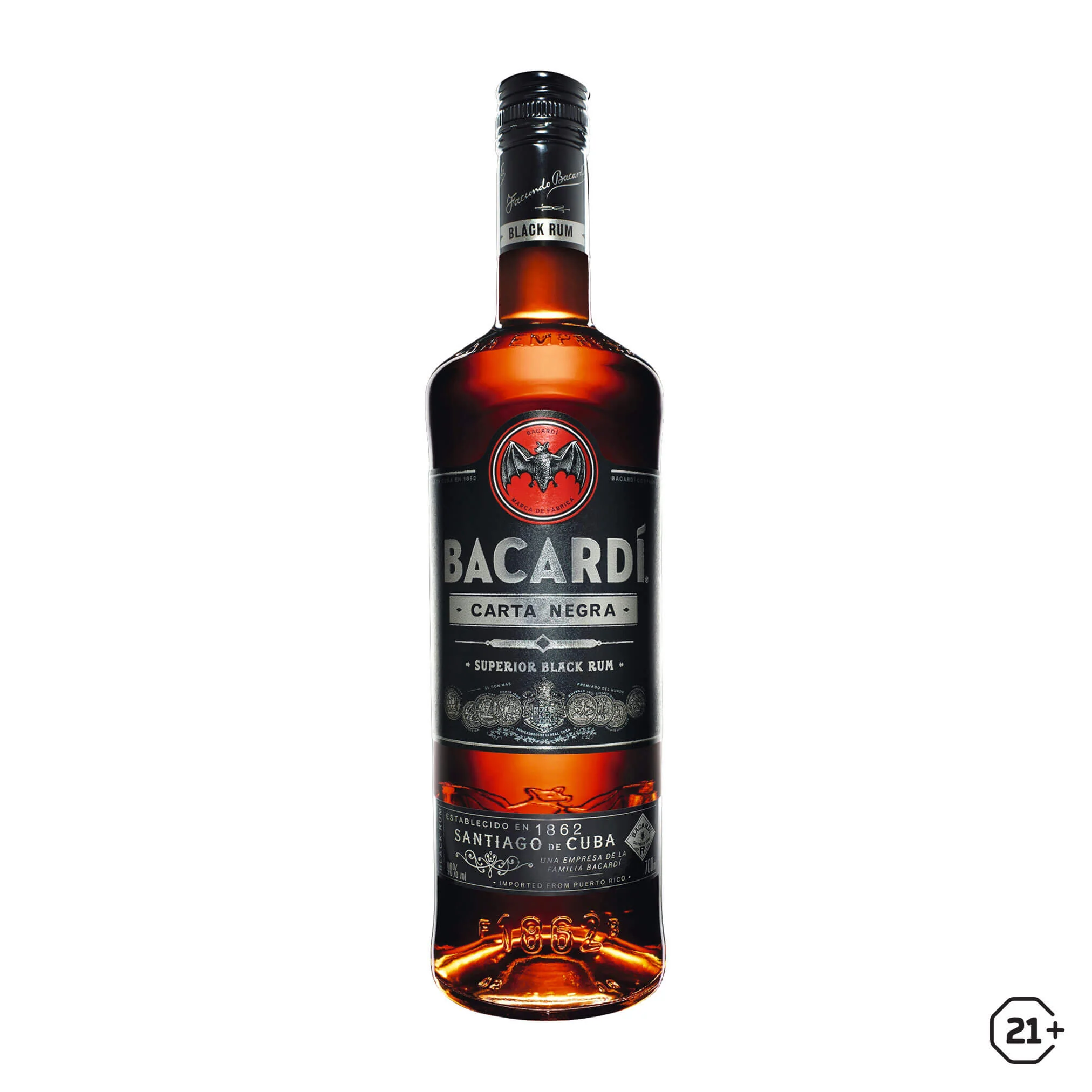 Bacardi Carta Negra / Black Rum 750ml