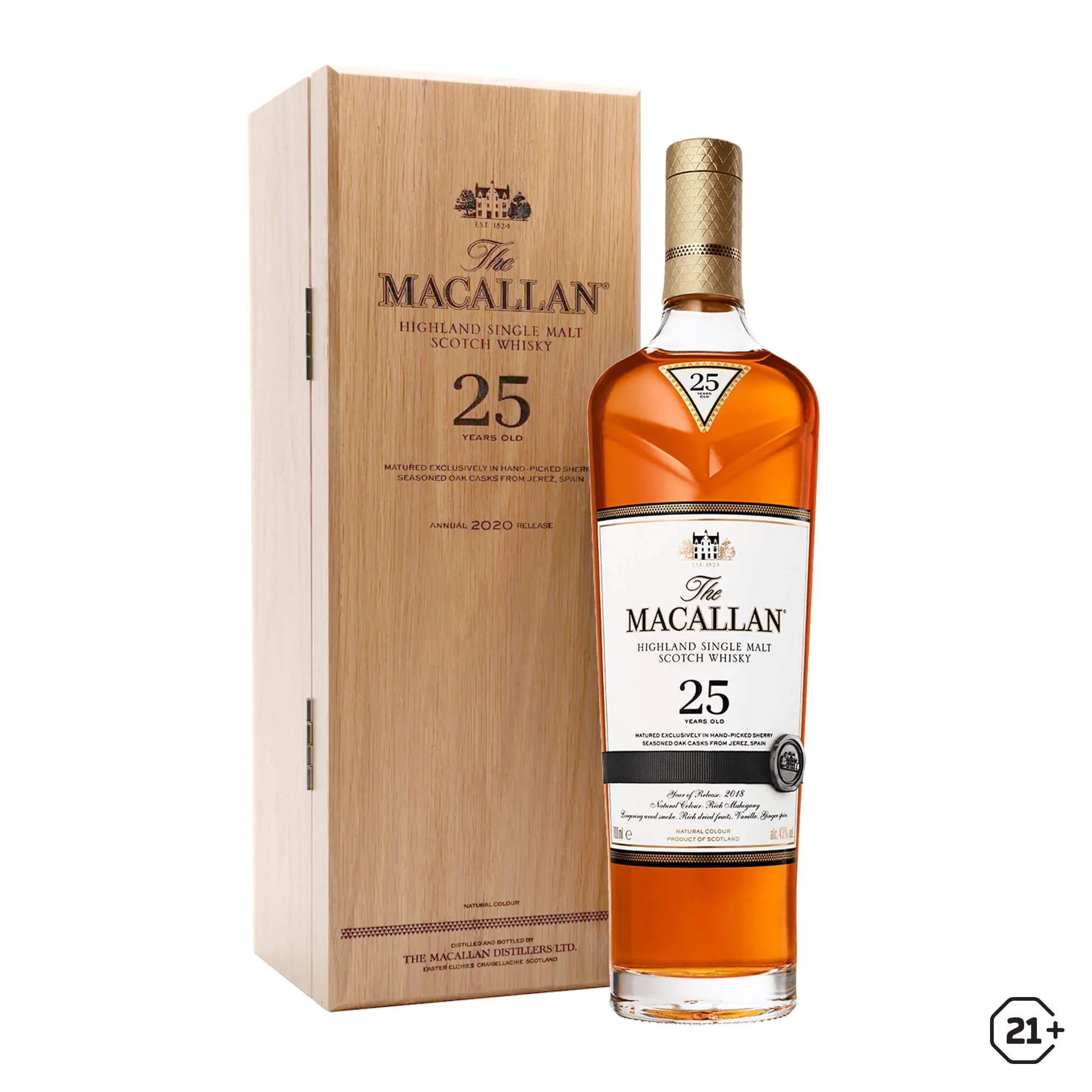 The Macallan 25yrs Sherry Oak 700ml